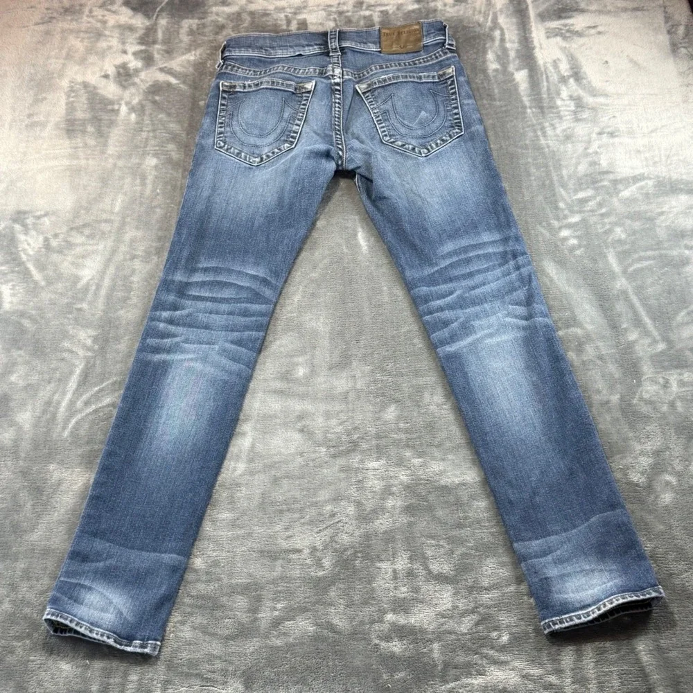 True‎ Religion Rocco Relaxed Skinny Jeans Mens 30 Blue Denim Pants Stretch